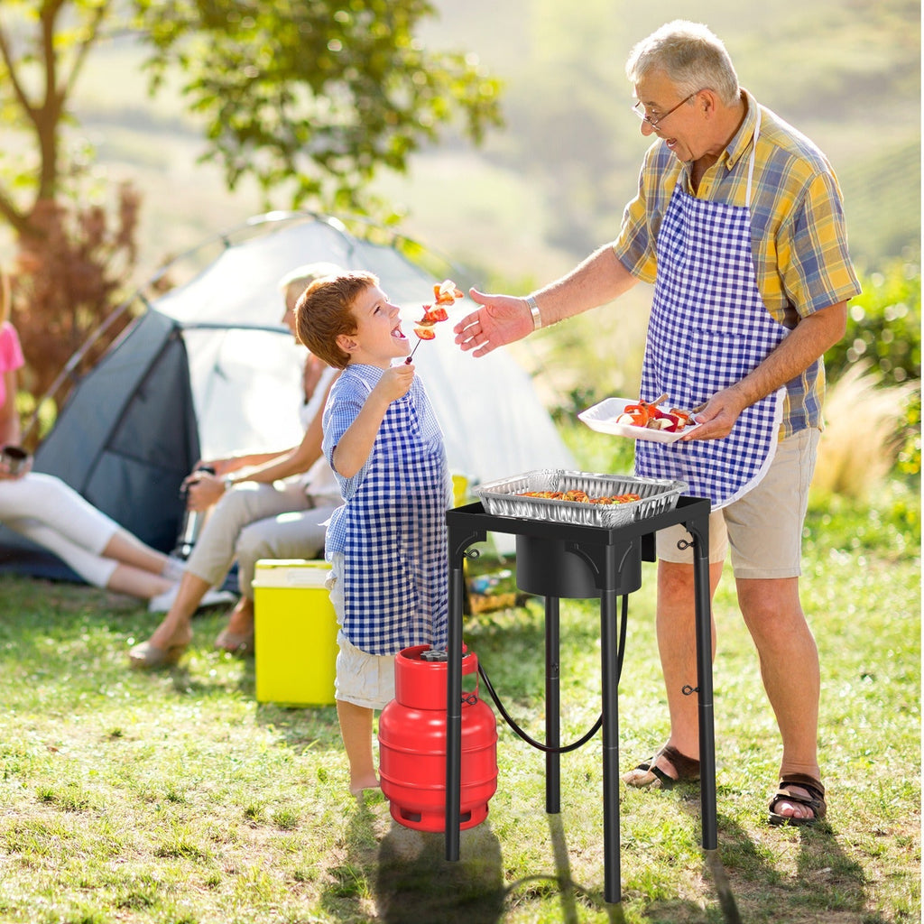 Outdoor Propane Burner Stove Cast Iron High Pressure Gas Cooker with Detachable Stand Legs — image 11