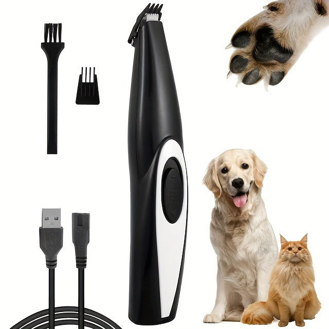 Pet Detail Trimmer, USB-Rechargeable Ceramic-Blade Clipper for Dog and Cat Face, Paw and Ear Areas — image 15