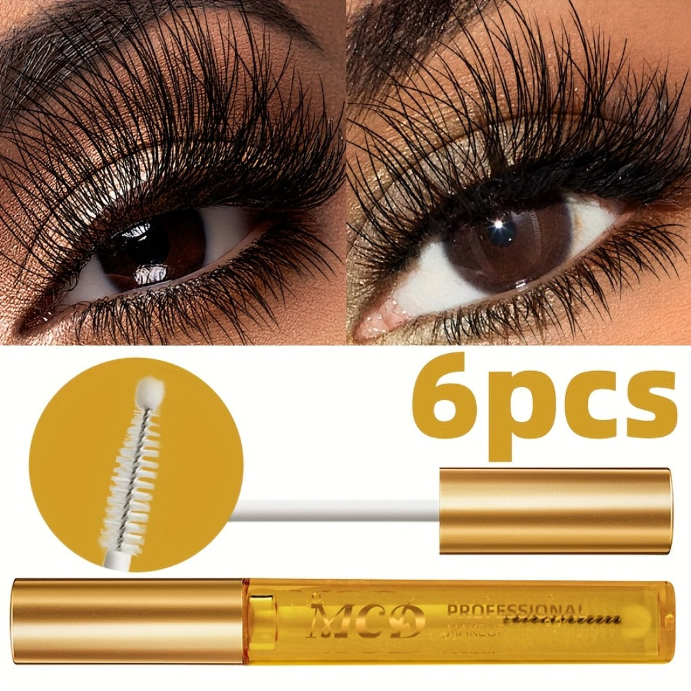 Eyelash Serum 6-Pack for Women - Natural Lash Growth & Enhancement Gel Formula, Conditioning Curling Effect — image 2