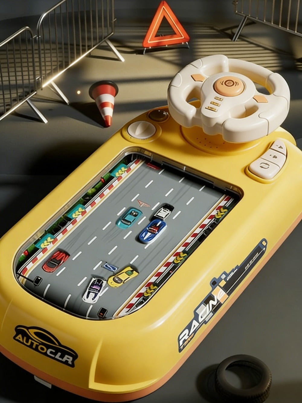 Electronic Racing Steering Wheel Game Toy with 200 Pictured Levels, Two Speeds and Yellow or Green Options — image 20