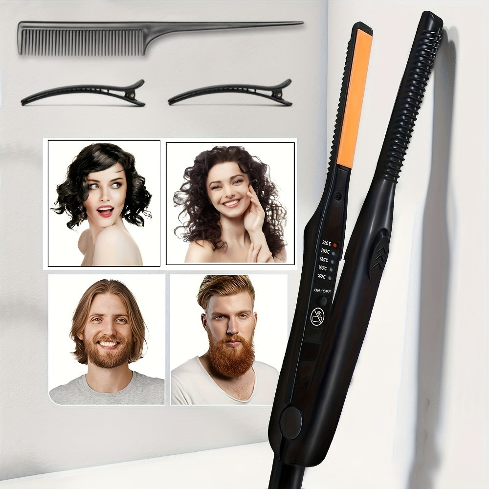 Mini Hair Straightener with 29.5cm Body and Digital Heat Display — image 4