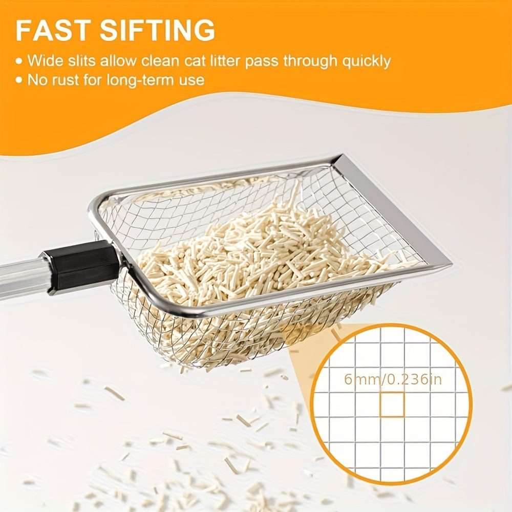 Stainless Steel Beach Sand Sifter with Retractable Telescopic Handle – Portable Sand Sieve for Treasure Hunting — image 8