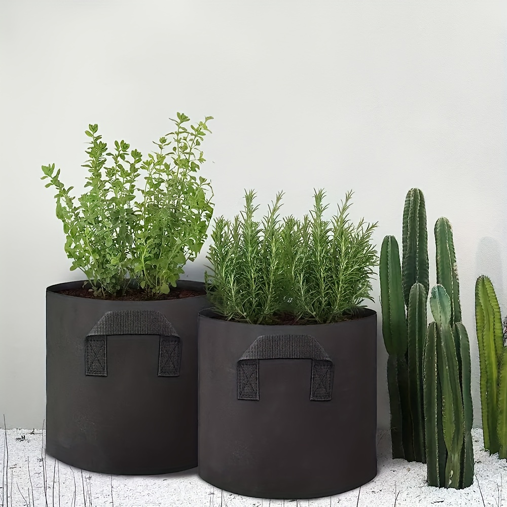 Black 5-Gallon-Labeled Grow Bags with Handles in 10-Pack or 20-Piece Checkout Options for Garden Planting — image 11