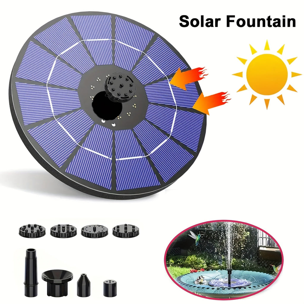 Outdoor Fountain Solar Powered for Garden, Pathway and Patio Lighting, with the Listed Configuration — image 1