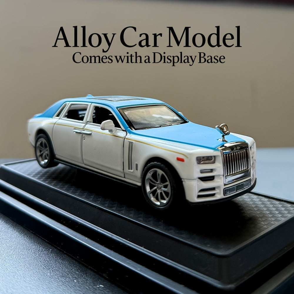 1:36 Scale Phantom Alloy Die-Cast Car Model with Openable Doors, Collectible Display Static Car Desktop Decoration — image 4
