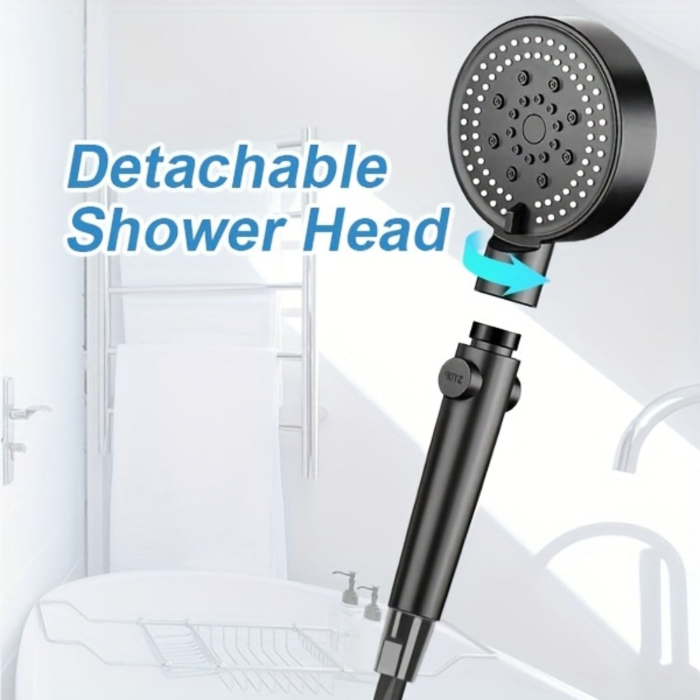 Portable Camping Shower – 6000mAh Battery, 120-Min Runtime, 6 Spray Modes, Smart Display, for Camping, Car Washing, Pet Clean