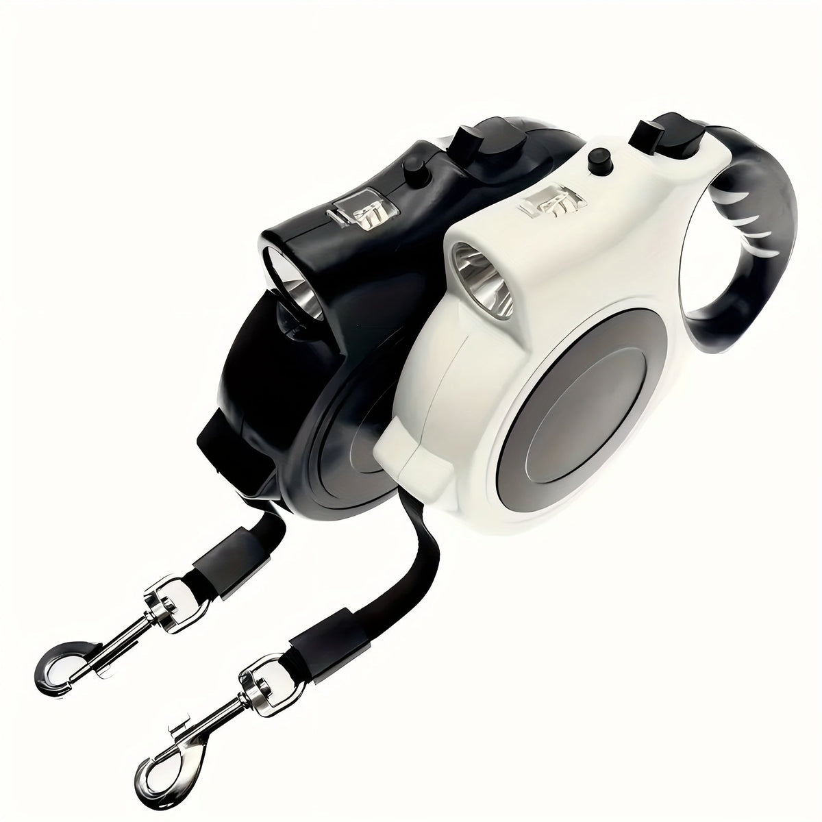 Retractable Dog Leash with 16-Foot Tape and Five Red, Black or Pink Light and No-Light Configurations — image 1