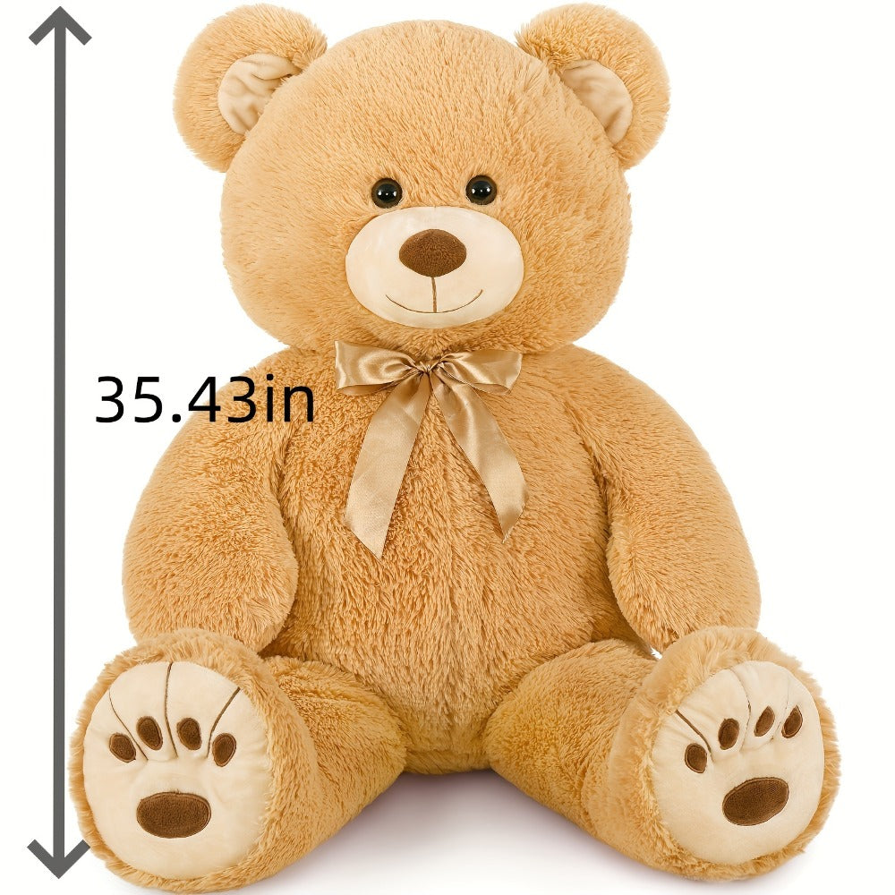 Stuffed Animal Giant Brown Teddy Bear with Oversized Seated Shape and Photo-Color Option for Room Decor — image 3