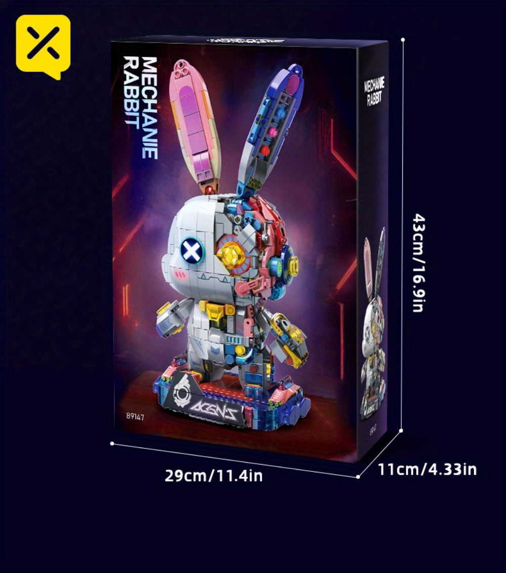 1377-Piece Mechanical Rabbit Building Block Model with Colorful Punk Styling and Rotating Limb Details — image 22