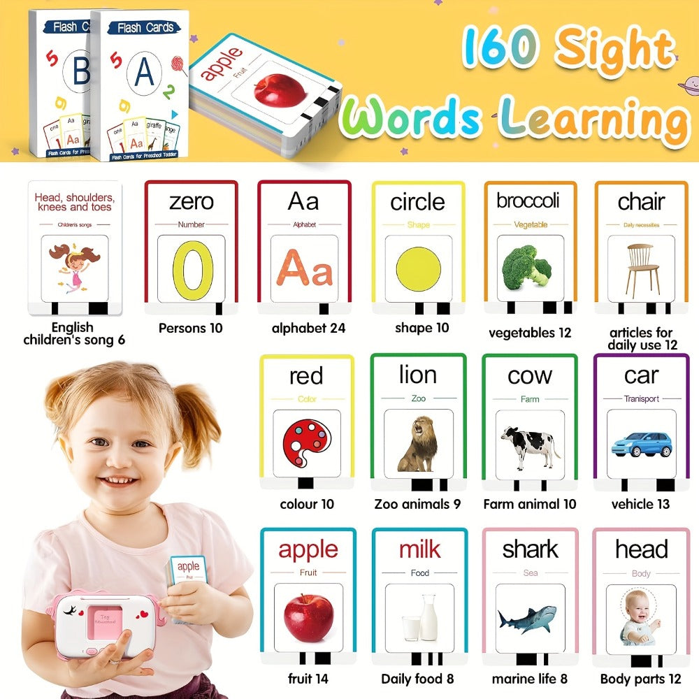 Talking Flashcard Machine for Toddlers 160 Words with the Listed Color, Size or Set Options for Everyday Use — image 9