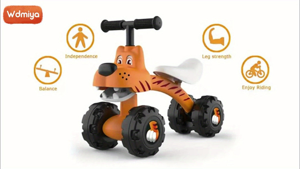 Baby Balance Bike 4 Wheels with Adjustable Seat Toddler Walker Ride On Toy with the Listed Color, Size or Set Options for Eve