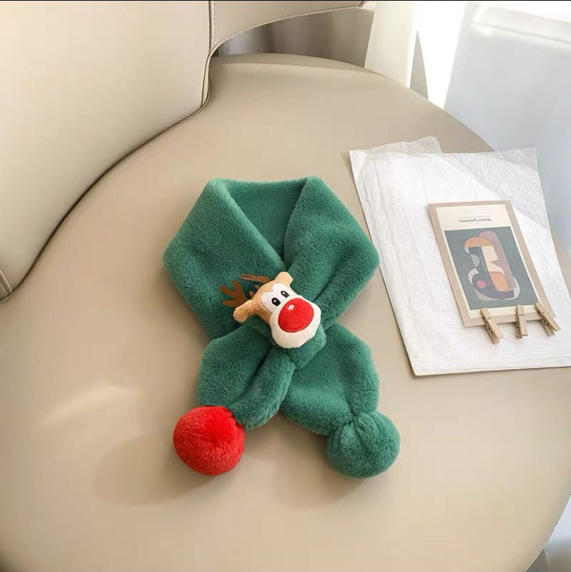 Children's Scarf Warm Plush Thick Windproof
