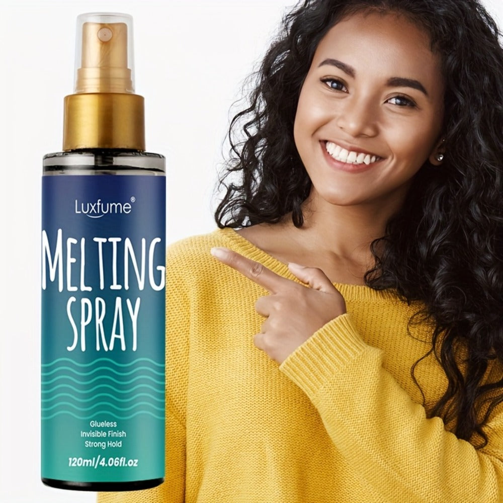 Lace Melting Spray for Wigs Invisible Hold No Residue Strong Bond Transparent Wig Adhesive for Home, Travel and Salon Hair St