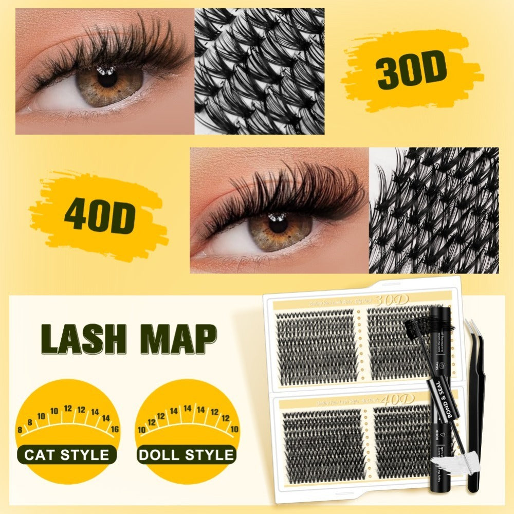 False Eyelash Cluster Kit with Four Package Options from 209 to 1993 Pieces plus Tools and Gift Bags — image 11