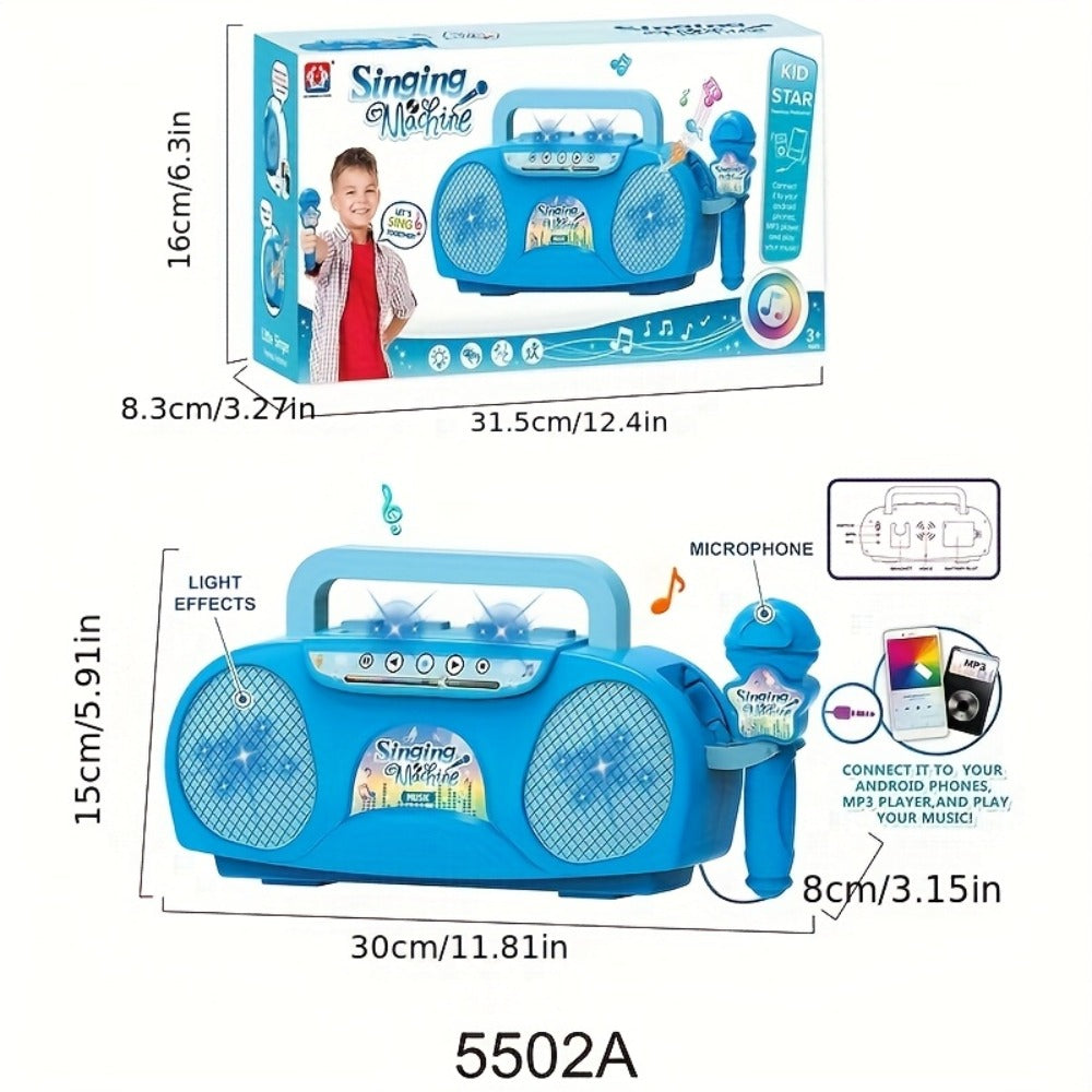 Kids Light-Up Singing Machine Toy with Microphone, All-in-One Music Toy for Boys & Girls Ages 3-7 — image 2