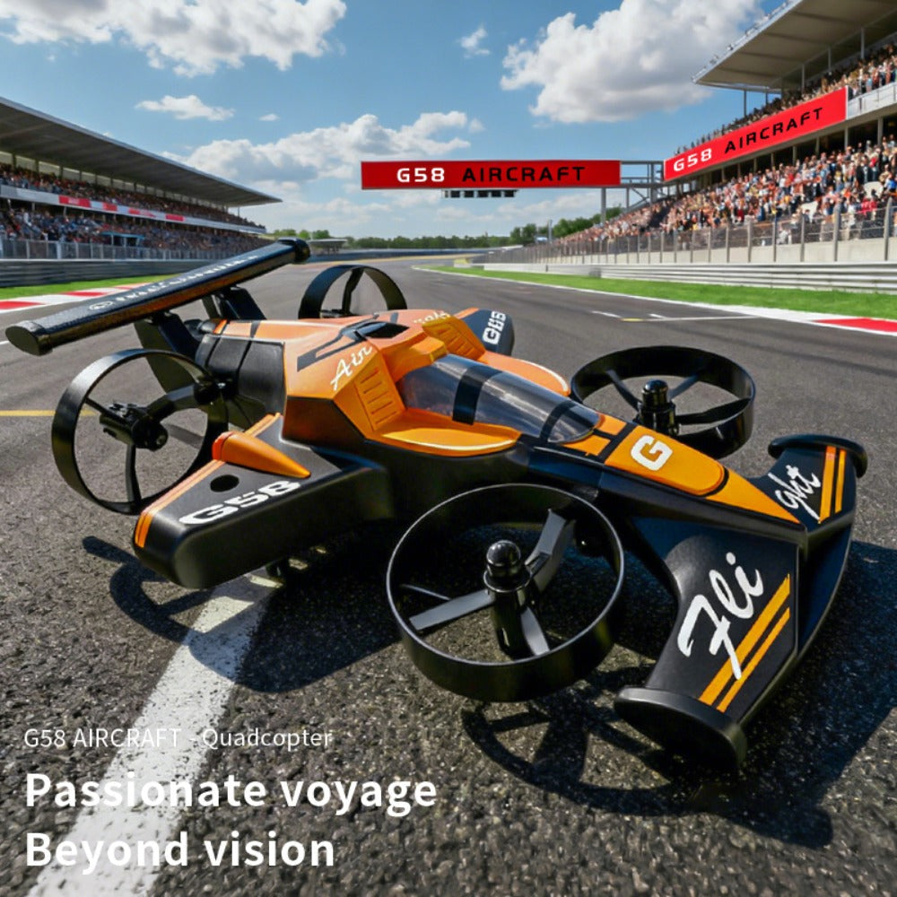 2-in-1 Mini RC Car and Drone Combo Dual Mode Switch One-Touch Takeoff Stable with the Listed Color, Size or Set Options for E