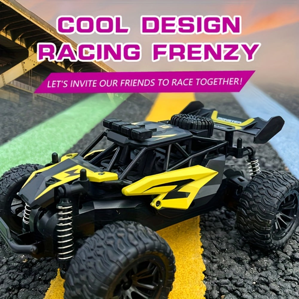 High-Speed RC Buggy 40km/h Alloy Body – 2.4G Remote Control Off-Road Vehicle for Boys Ages 6+, Super Powerful All-Terrain Out