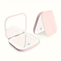 Cute Animal LED Makeup Mirror Foldable Double-Sided 3 Brightness Settings – USB Rechargeable, for Makeup, Travel and Everyday