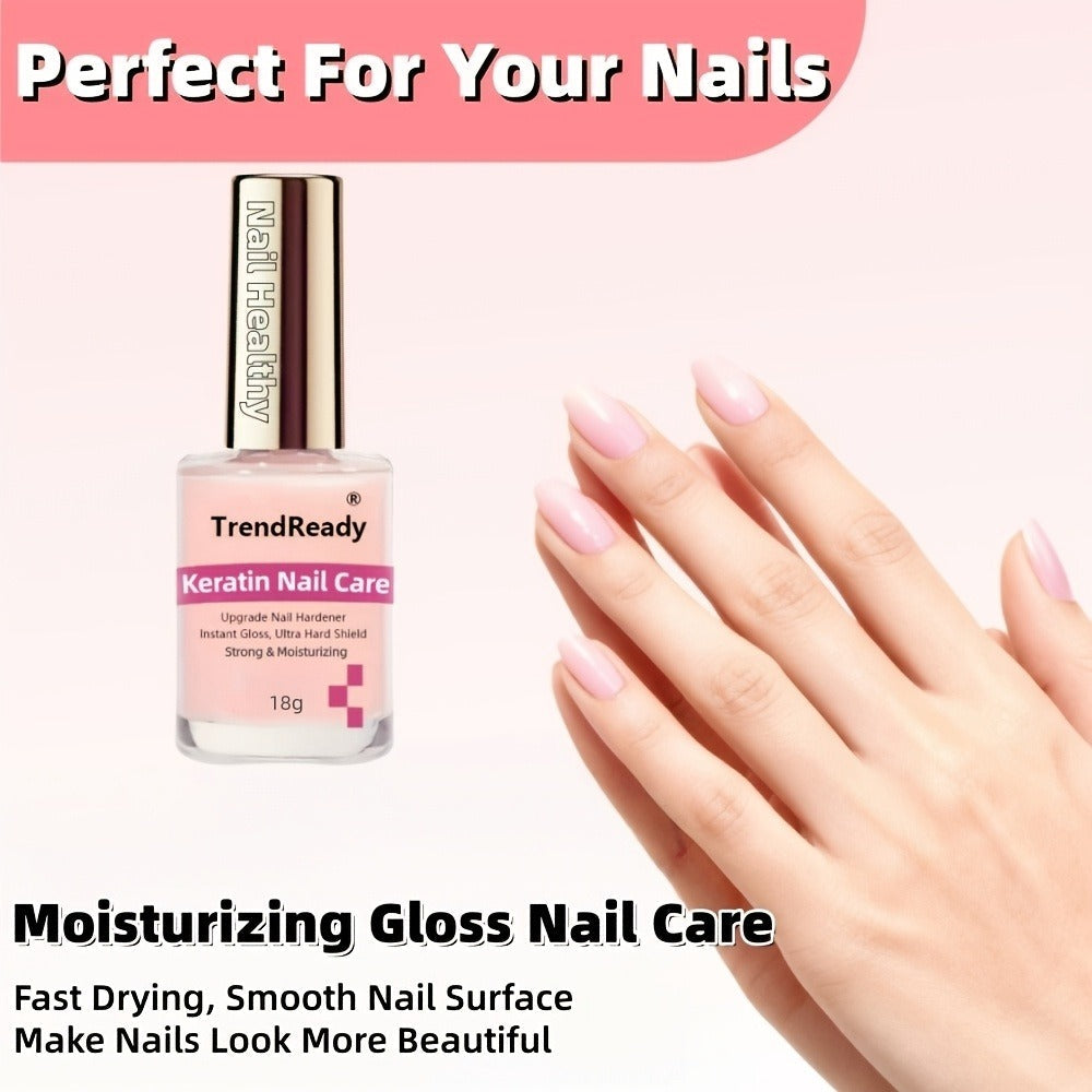 Colored Nail Hardener Set Pink White Yellow – Fast Drying 15ml Nail Strengthener for Weak Splitting Brittle — image 10