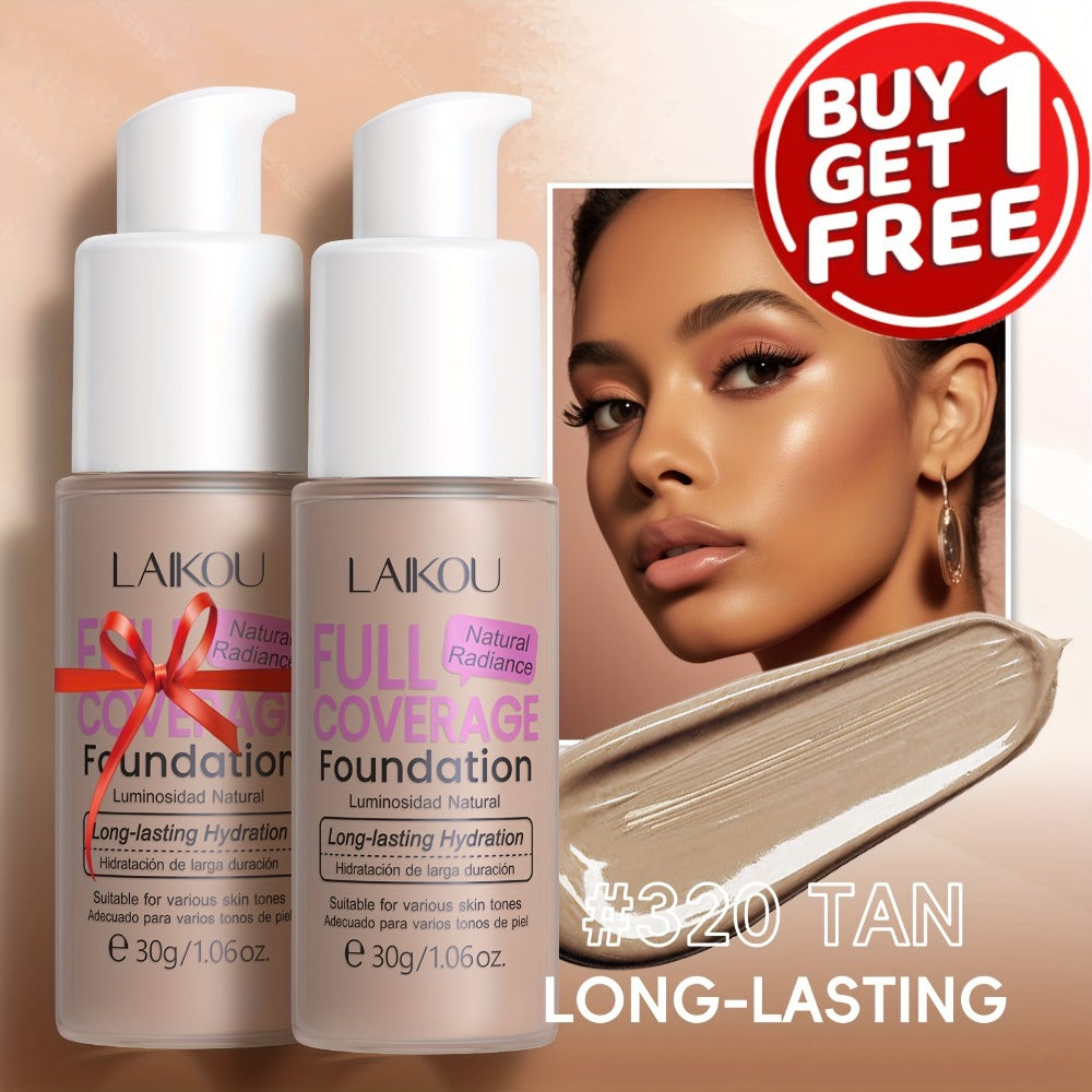 LALKOU 30g Liquid Foundation Two-Bottle Set with Pump Dispensers and Six Shades from Ivory to Tan — image 13
