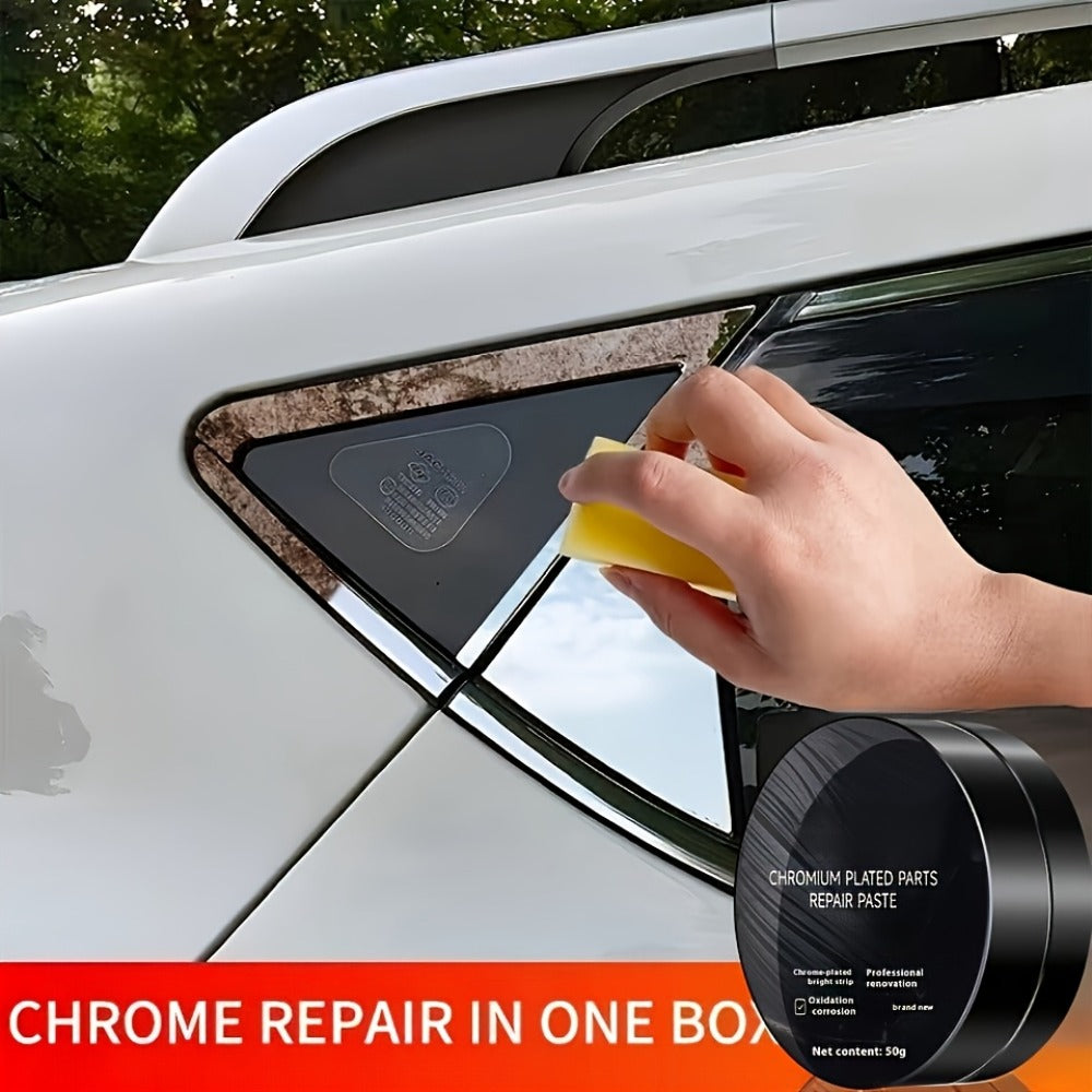Chrome Trim Repair & Polishing Paste – Car Chrome Restorer for Door Handles, Emblems & Bright Strip Refurbishment — image 10