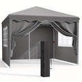 Pop Up Canopy Tent with Sidewalls, Outdoor Party Wedding Backyard for Garden, Patio and Yard Use — image 1