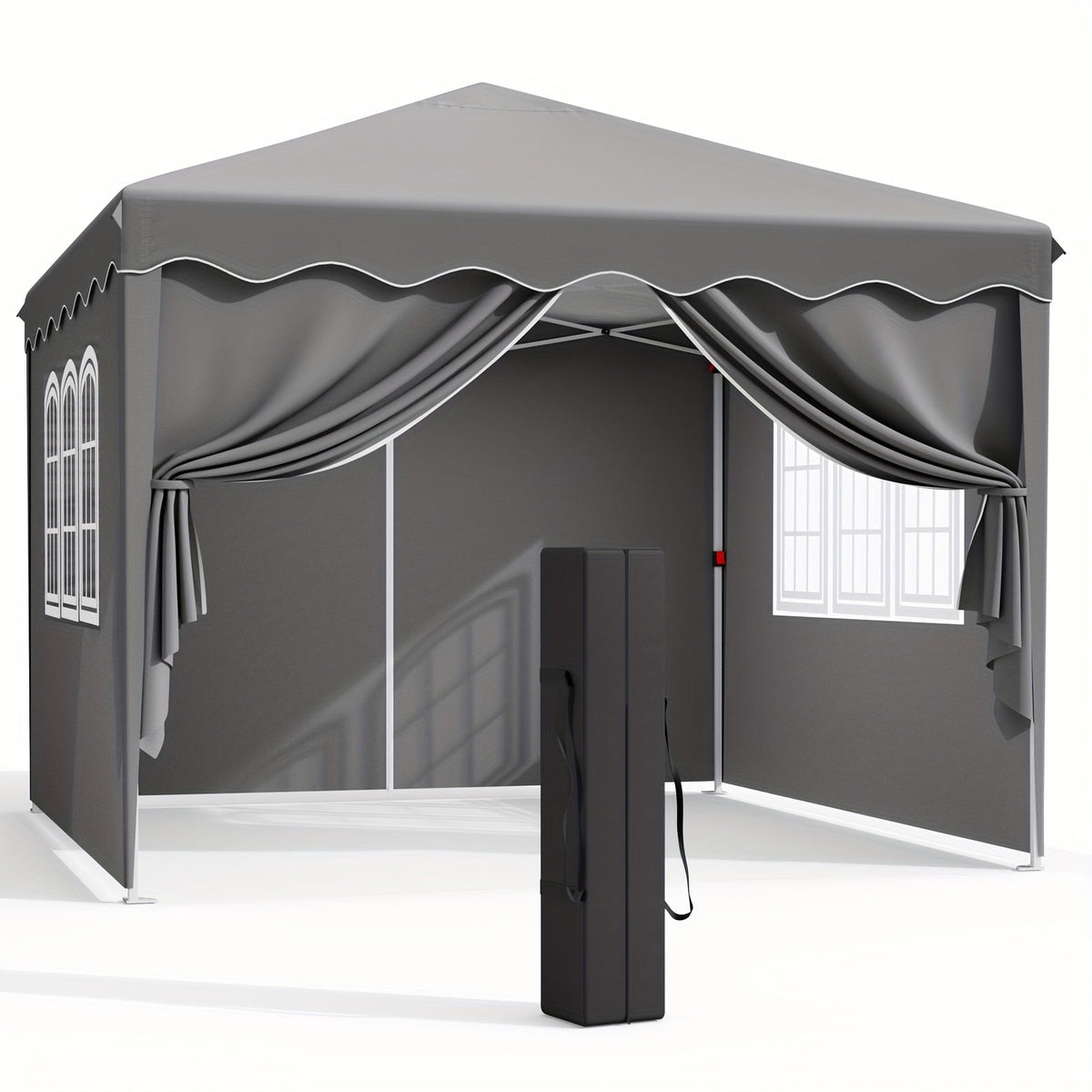 Pop Up Canopy Tent with Sidewalls, Outdoor Party Wedding Backyard for Garden, Patio and Yard Use — image 1