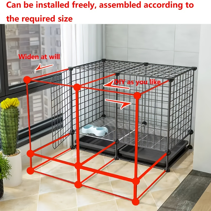 Small Animal Playpen & Pet Cage with Removable Tray, Indoor Outdoor Enclosure for Rabbits, Chickens — image 9