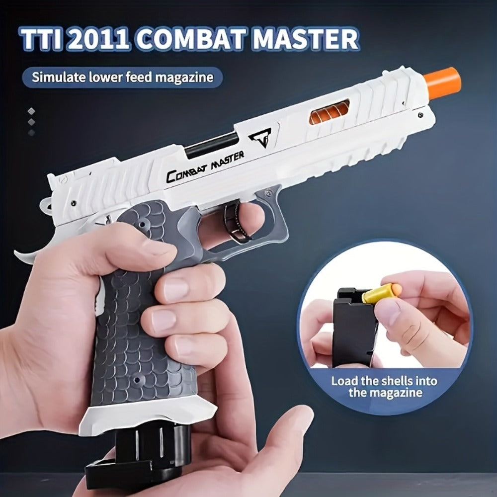2011 Battle Master Semi-Auto Bullet Toy Gun with Shell Ejecting, 1 Magazine, 20 Simulation Bullets — image 10
