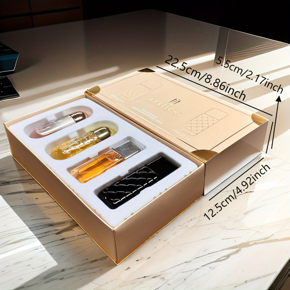 Perfume Gift Set Four Mini Spray Bottles in 20ml or 30ml Sizes with Mixed Bottle Shapes and Fitted Box — image 5