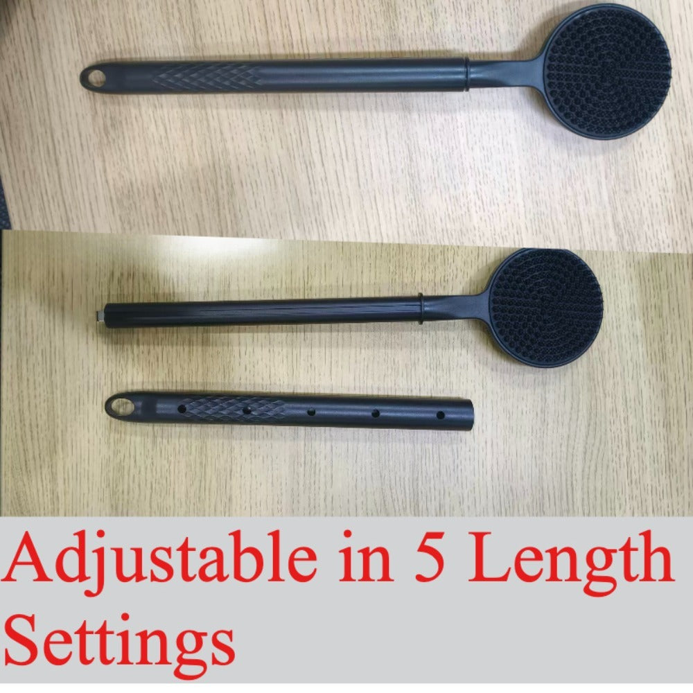 Long Handle Bath Brush Extendable 40-60cm Back Scrubber Dual-Sided Exfoliating Body Brush, for Bath Time, Home Spa and Person