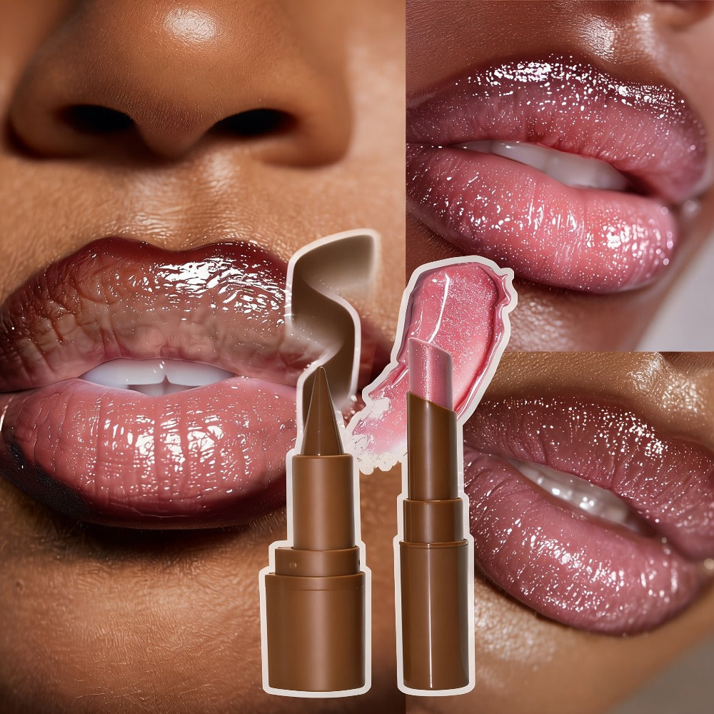 Metallic Lipstick & Lip Liner Pen Set for Women, 3D Full Lip Shape High-Shine Glossy Finish, Smudge-Proof All-Day Wear — imag