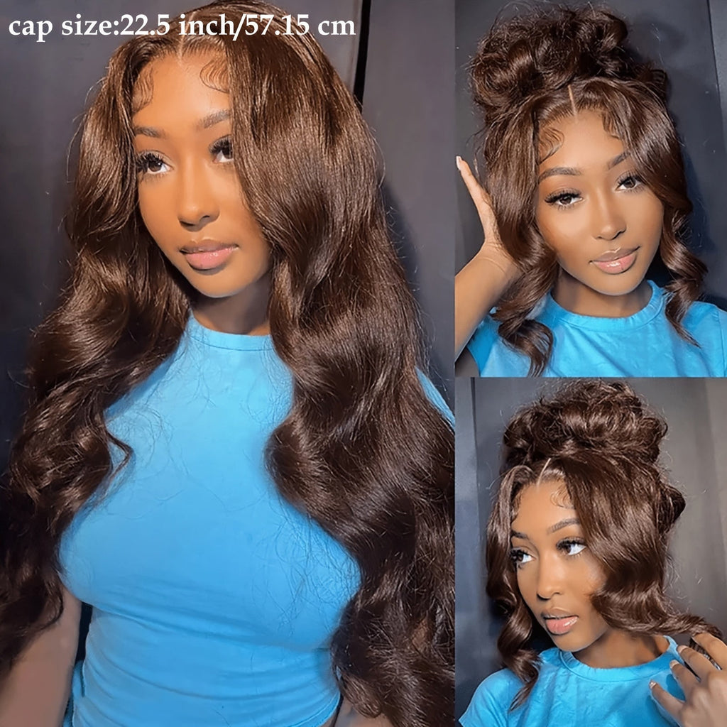 Synthetic Wig Glueless Lace Front Body Wave, in 26- and 34-Inch Options for Parties with Model-Specific Color, Length and Cap