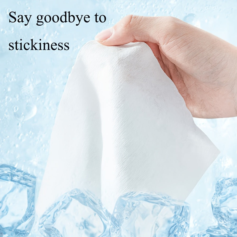 No-Rinse Disposable Bath Wipes 100pcs Large 11.81in - Foaming Body Cleansing Cloths Soap for Bath Time, Home Spa and Personal