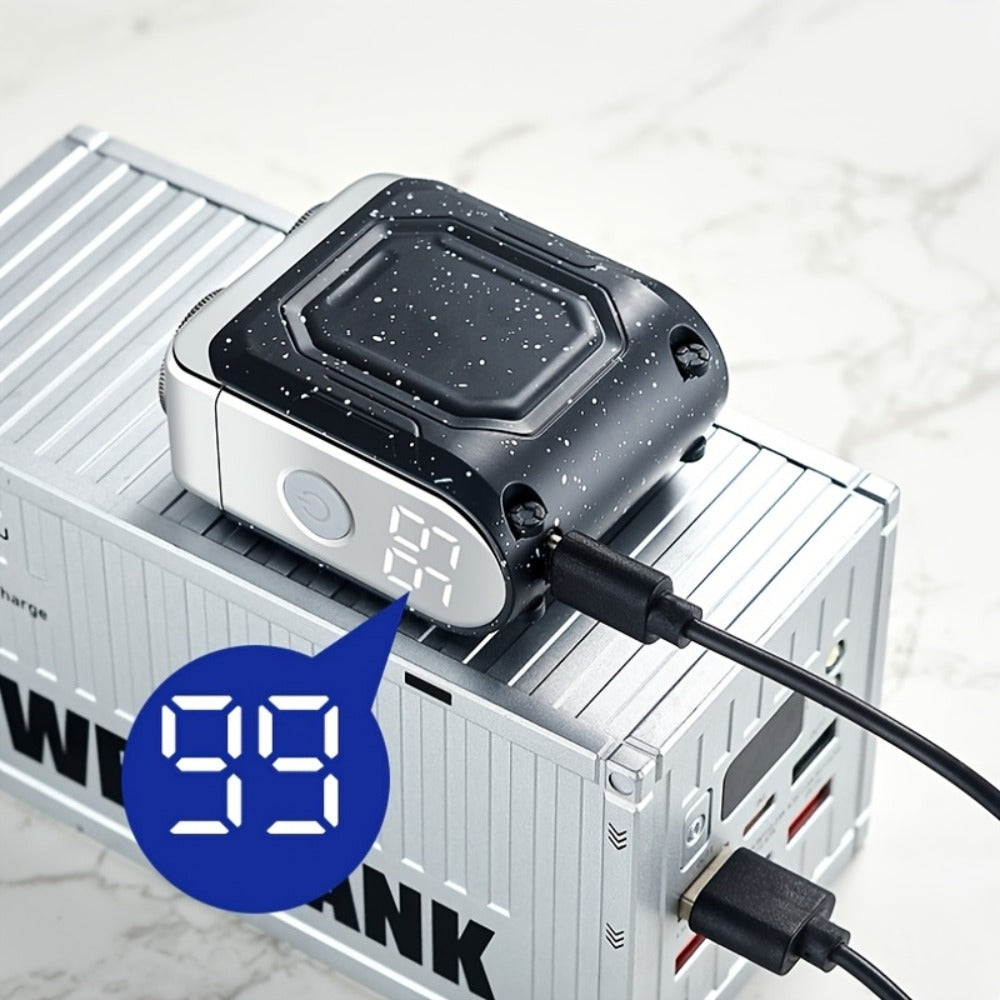 Electric Shaver Dual-Head Floating Magnetic Razor with Digital Battery Display, USB Charging and Three Colors — image 10