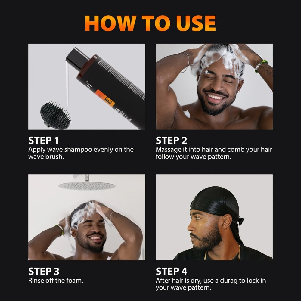 360 Wave Shampoo & Pomade for Men 2-in-1 with Biotin & Glycerin, Deep Cleansing Conditioning Formula — image 8