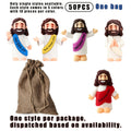 Bulk Mini Jesus Statue Set 50/100/150pcs – Religious Figurine Decorations 5 Assorted Colors, Vase Filler Home Decor Party Fav