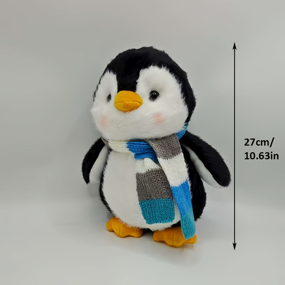 Stuffed Animal Scarf Penguin with Blue or Yellow Accessory Option and One-Piece Configuration — image 3