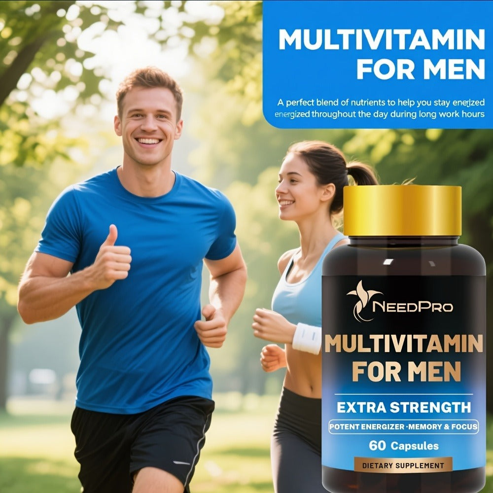 Dietary Supplement Men’s Multivitamin Capsules with Vitamins A, C, D, B6, B12, Zinc, Biotin and Folate — image 4