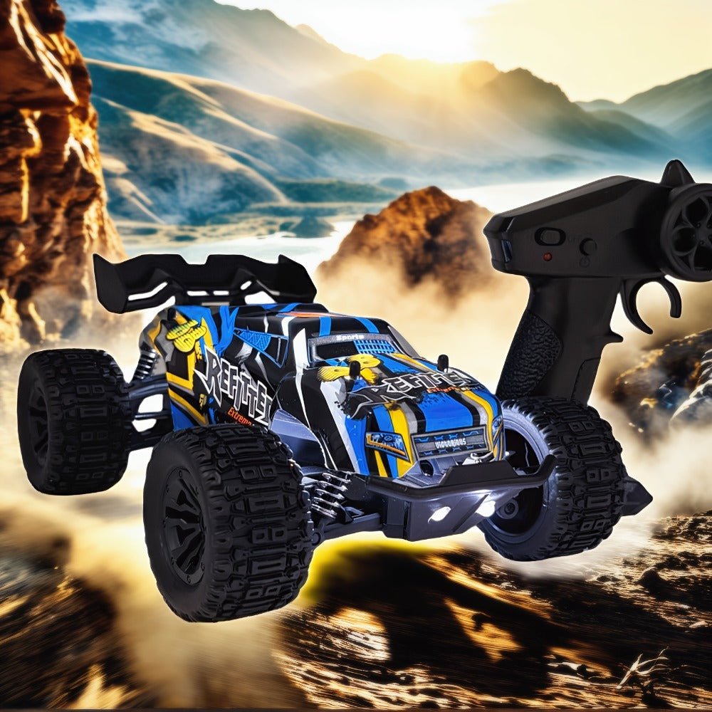 Remote Control Car, Red 4WD Monster Truck with 2.4GHz Control, Large Off-Road Tires and Four-Wheel Drive Layout — image 8