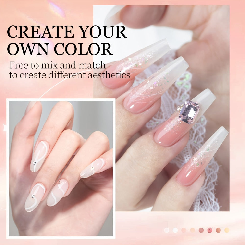 Acrylic Nail Kit with 36W UV LED Lamp, Electric Drill, Three Powders, Glitter Colors, Tips and Manicure Tools — image 3
