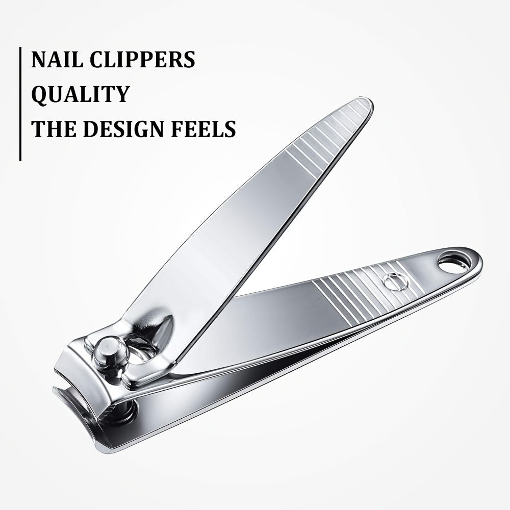 Silver Nail Clippers Bulk Pack, 100-Piece Set with Concave Cutting Edges, Tapered Corners and Lever Handles — image 2
