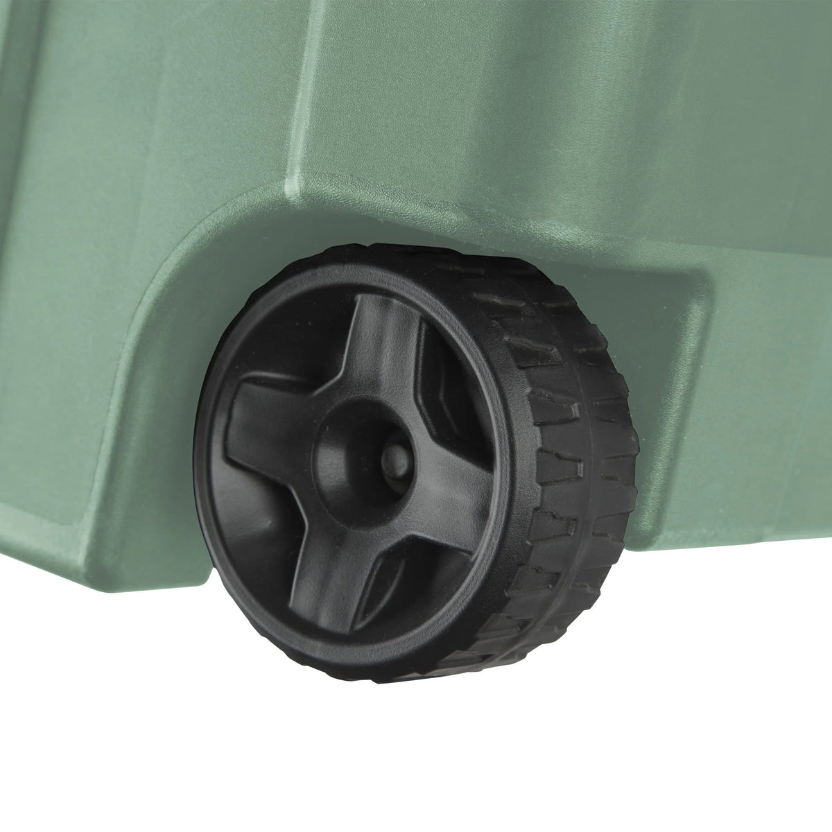 Two-Pack 40-Gallon Green Storage Bins with Latch Lids, Pull Handles and Rear Wheels for Bulk Organization — image 8