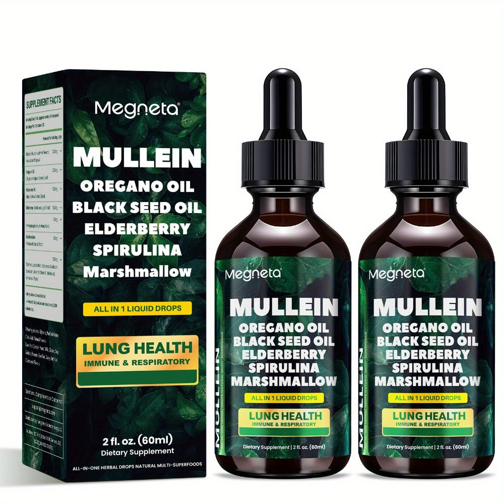 Mullein Leaf Liquid Drops for Lung Health & Respiratory Support, Natural Herbal Formula for Breathing Comfort — image 5