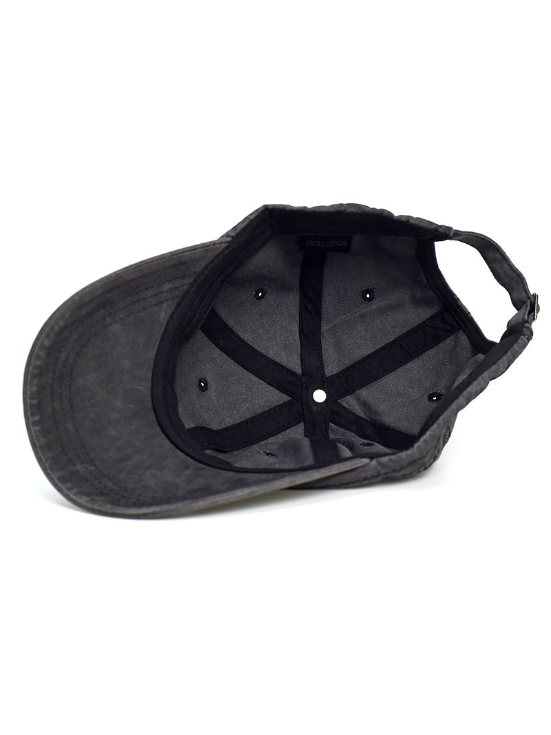 Washed Cotton Retro Soft-top Baseball Cap Trendy Brand