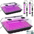 Seed Starter Tray with Grow Light 96 Cell Self-Watering, 10-Level Brightness & Timer, Humidity Dome — image 1