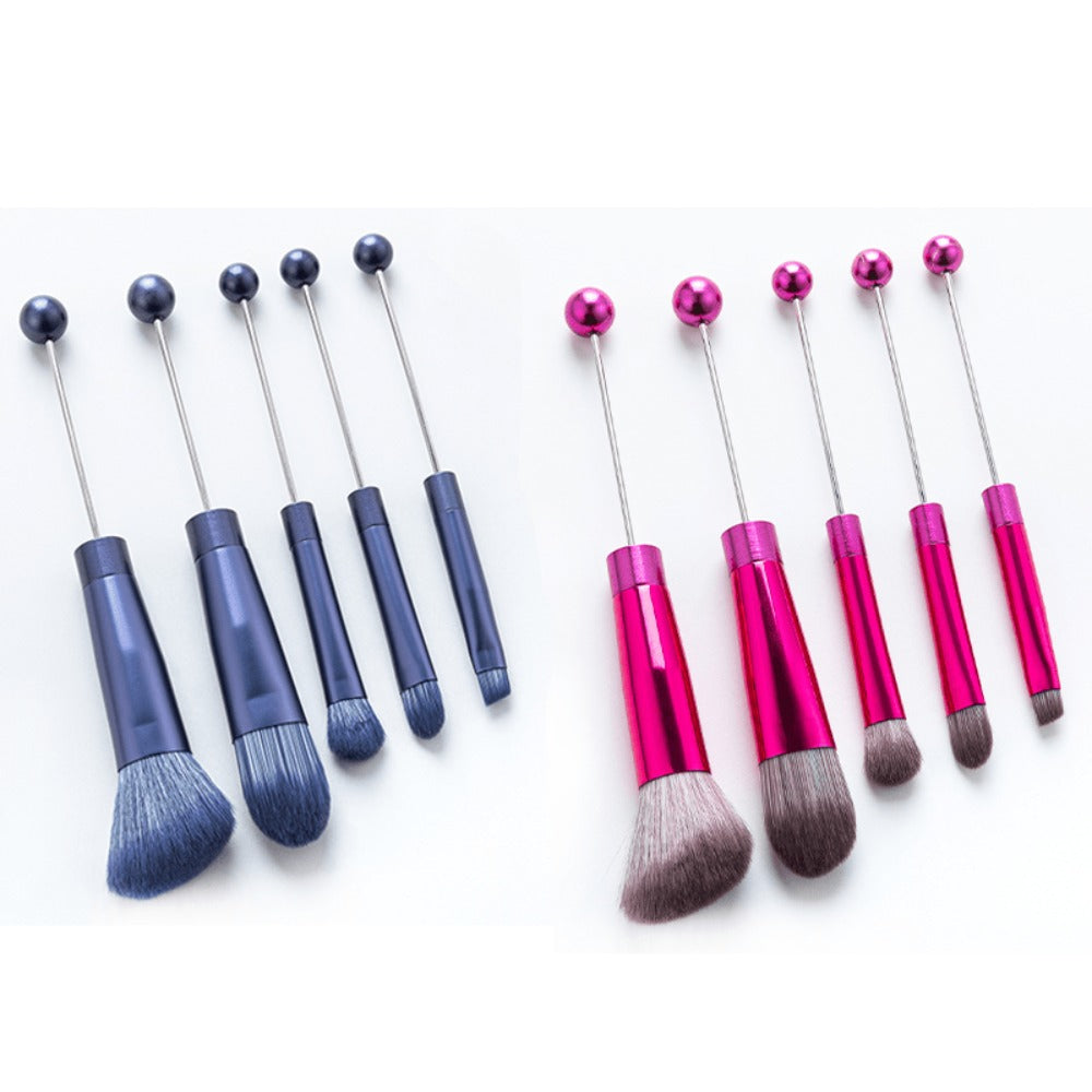 Makeup Brush Set, 10-Piece Bead-Ready ABS Handle Collection with Polyester Bristles and Eleven Color Options — image 16