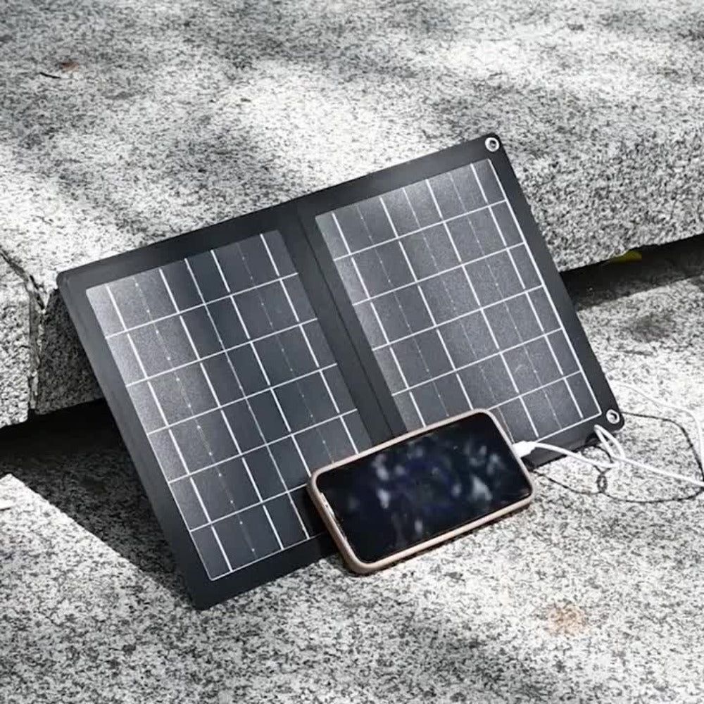 30W Foldable Solar Charging Panel – 2-in-1 Portable Design, USB Port, Fast Charge for Smartphones, Tablets & Action Cameras —