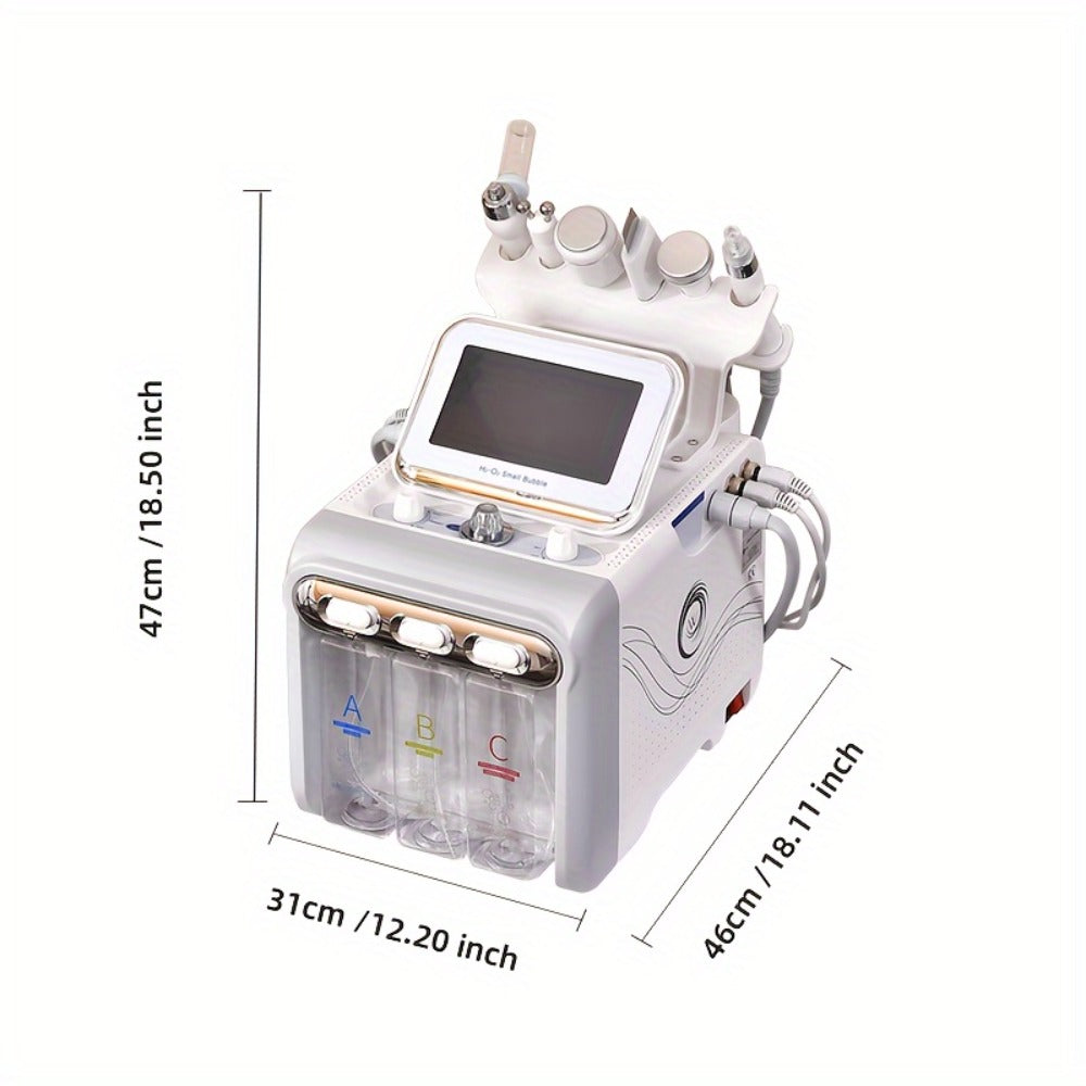 Hydrogen Oxygen Microbubble Facial Machine 6-in-1 / 7-in-1, Dual Pump Deep Cleansing Skin Rejuvenation Beauty Device for Home