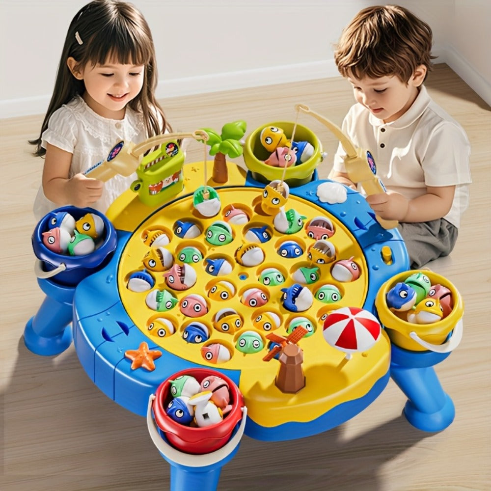 Magnetic Fishing Game for Kids 66 Pieces, Ocean Fishing Toy Set with Rods for Toddlers Ages 3 4 5 6 — image 3